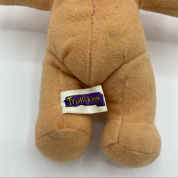 Vintage 1991 Troll-kins Crazy Troll Plush Stuffed Animal - Picture 5 of 7